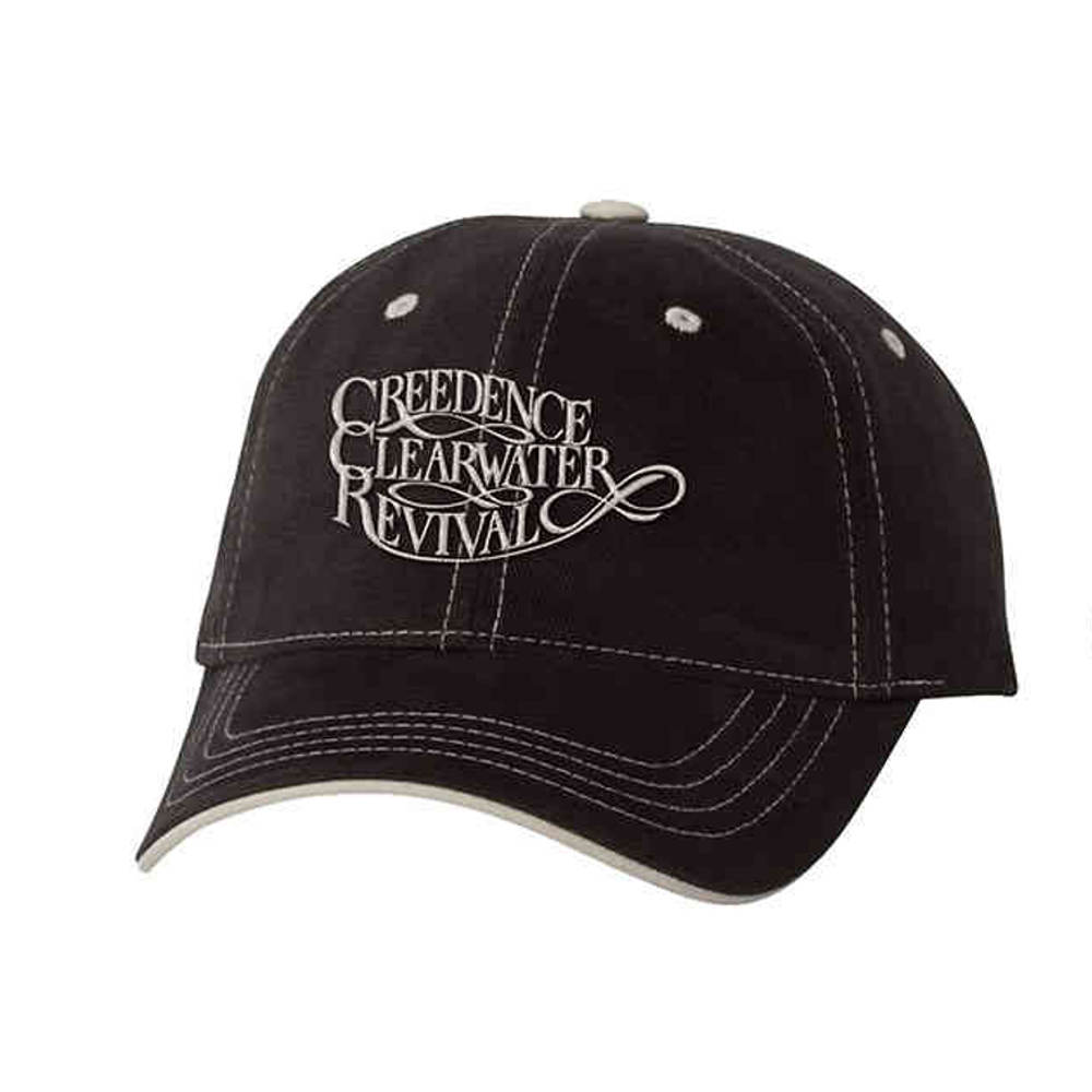 Creedence Clearwater Revival - Logo Baseball pet - Zwart